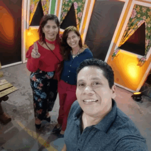 Veronica Barbosa, Eliana Santos e Uziel Bueno